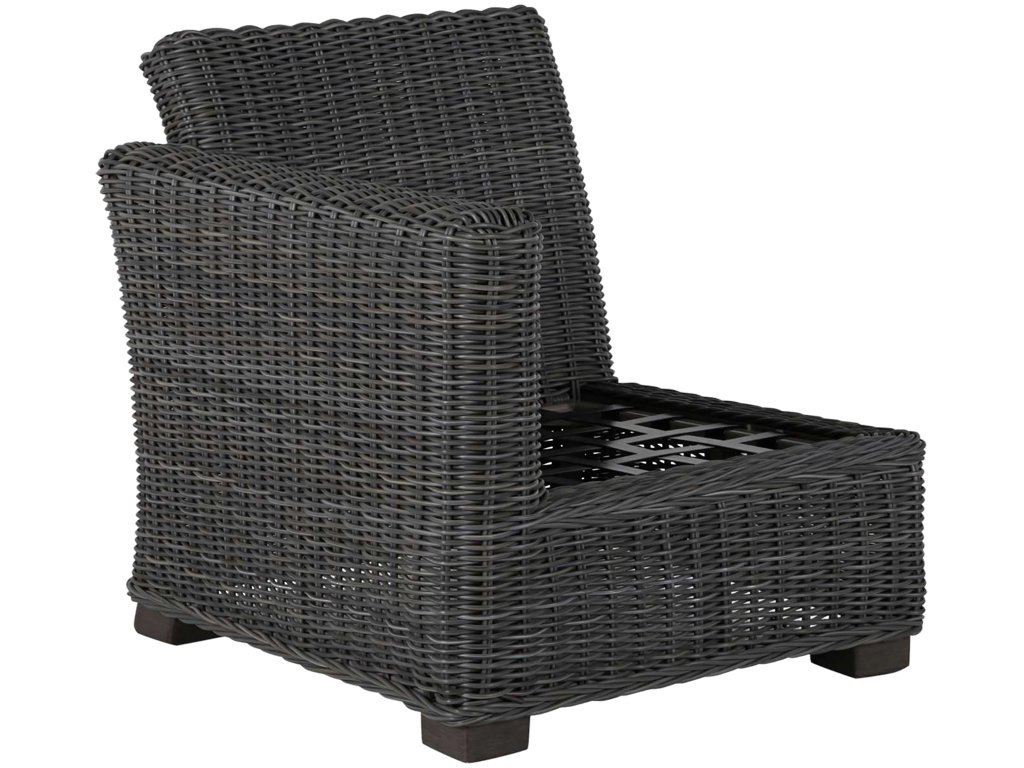 Rustic N-Dura Resin Wicker Outdoor Sectional Left Arm Facing Sectional - image 2