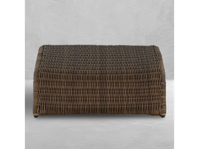 Como Resin Wicker Outdoor Ottoman