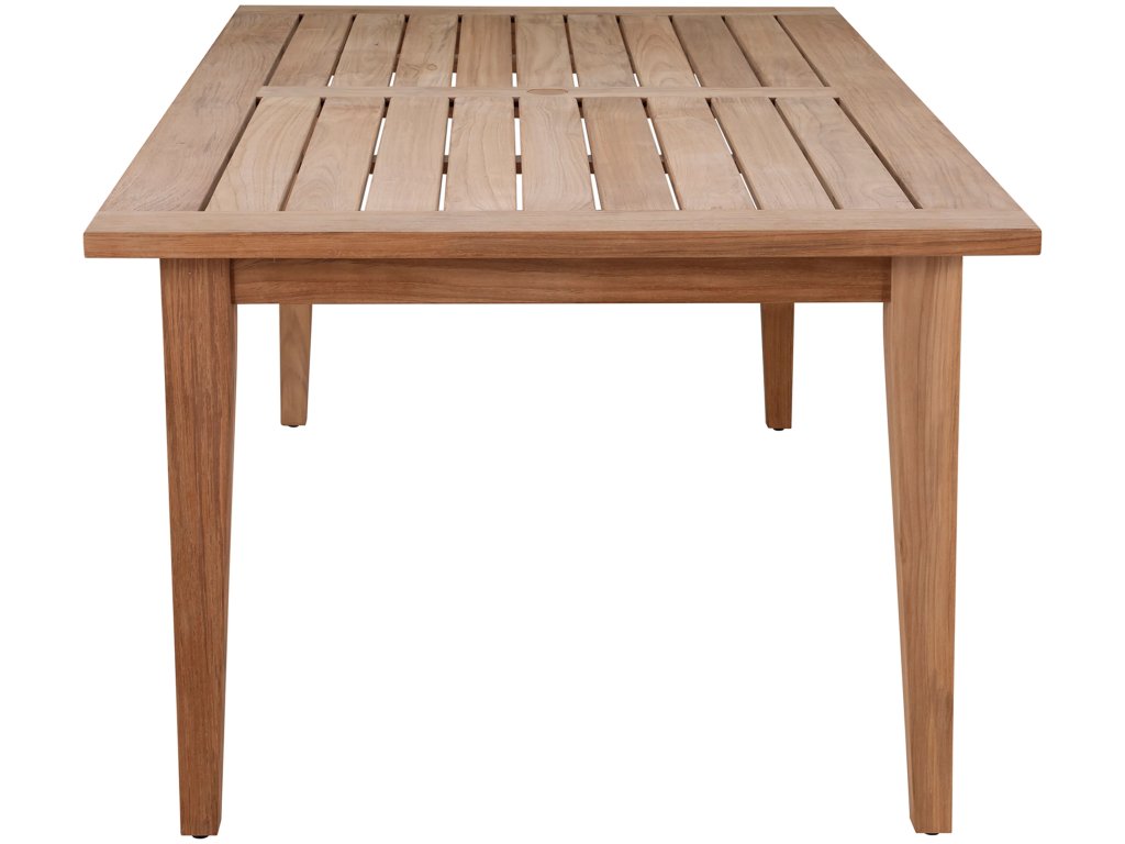 QS Croquet Teak Rectangular Farm Table, Natural Teak - image 4