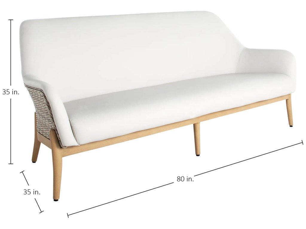 Palma N-Dura Resin Wicker Outdoor Sofa - image 1