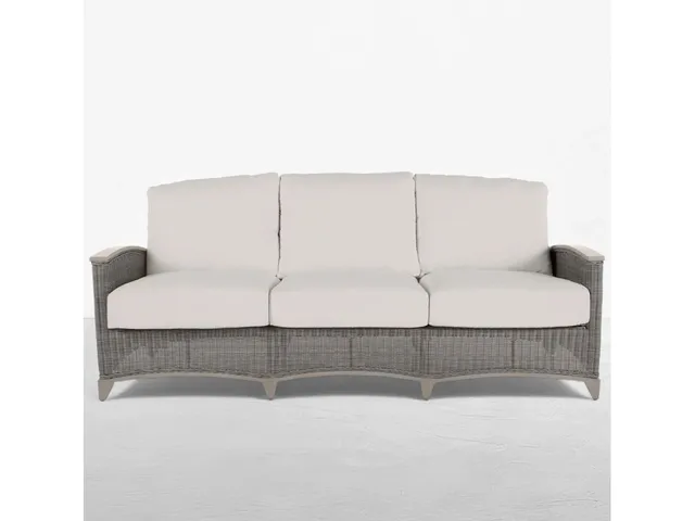 QS Astoria Sofa, Oyster with Bali Pearl Cushions