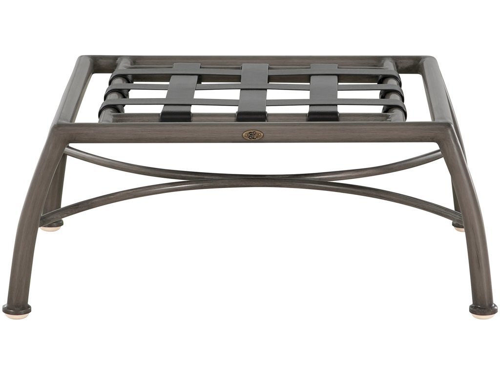 Majorca Wrought Aluminum Outdoor Ottoman - image 7