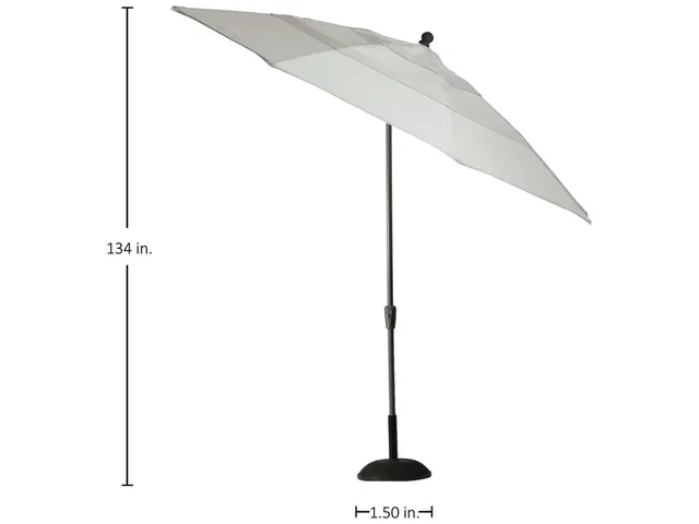 11' Crank Auto Tilt Umbrella - Alternative View