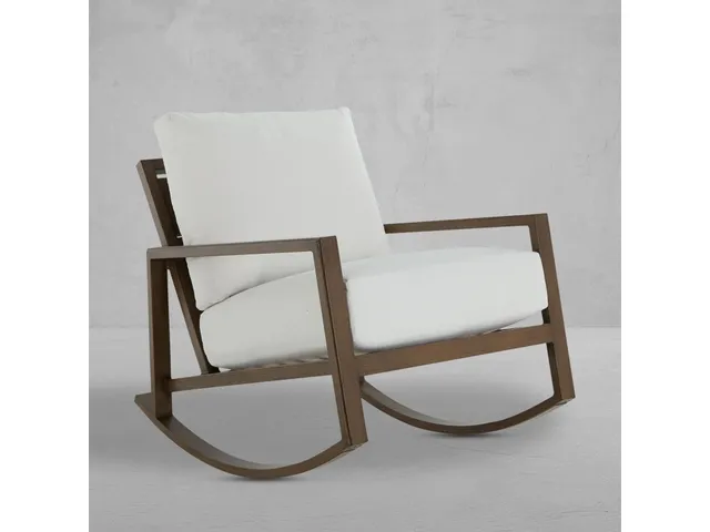 Avondale Wrought Aluminum Outdoor Lounge Rocker Chair
