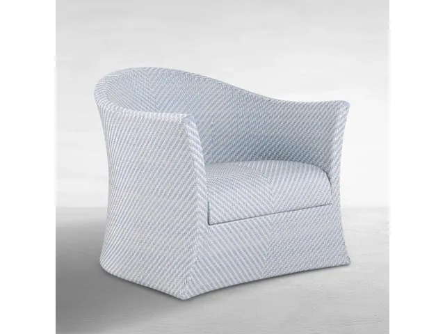 Bari N-Dura Resin Wicker Swivel Lounge