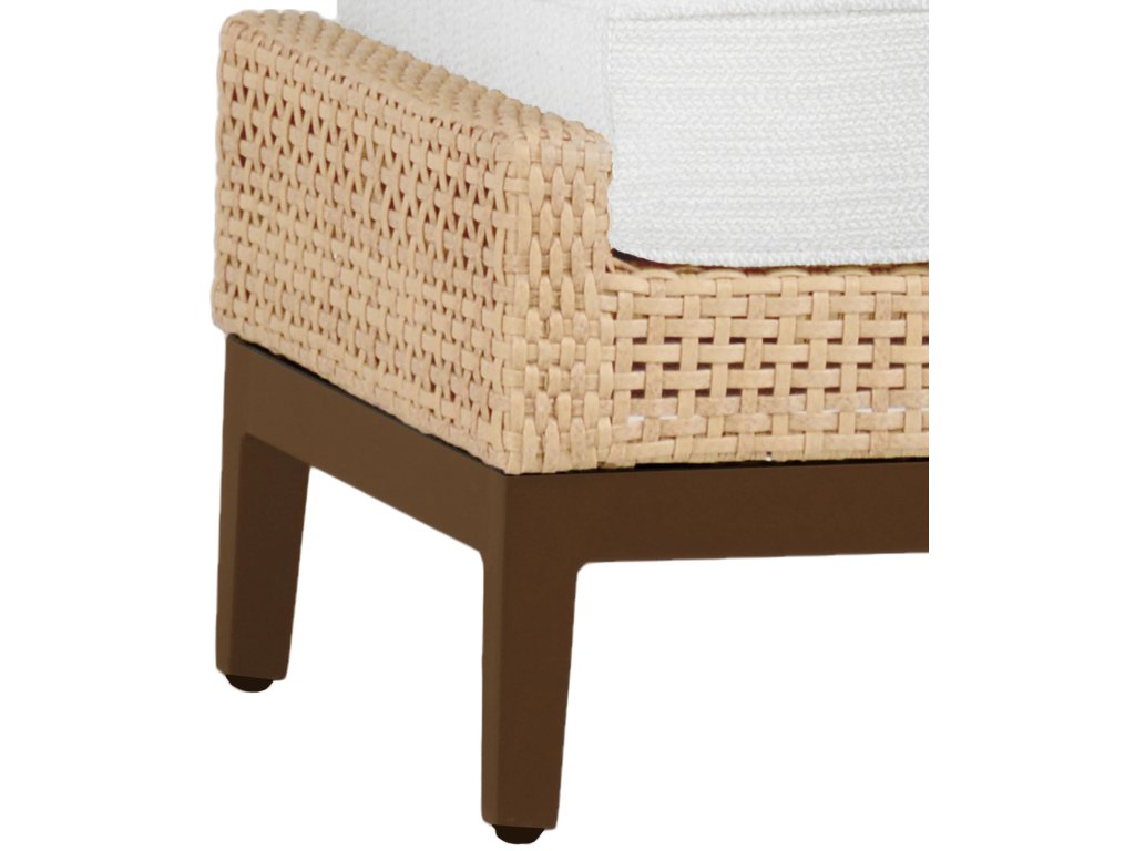 Peninsula Wicker Outdoor Woven Ottoman - image 3