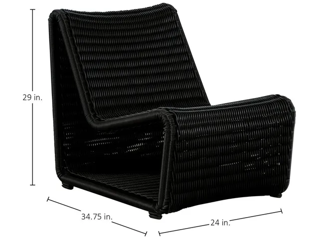 Como Resin Wicker Outdoor Lounge Chair - Alternative View