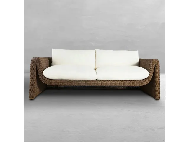 Como Resin Wicker Outdoor Sofa