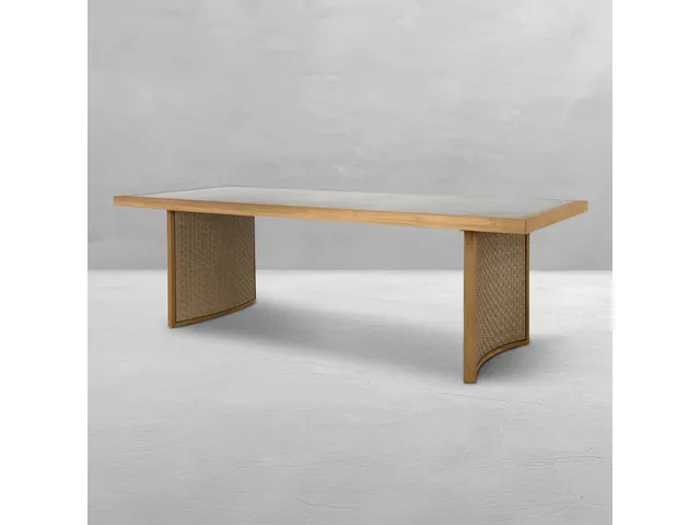 Laguna Teak Rectangle Outdoor Table 96 in. W x 30 in. H