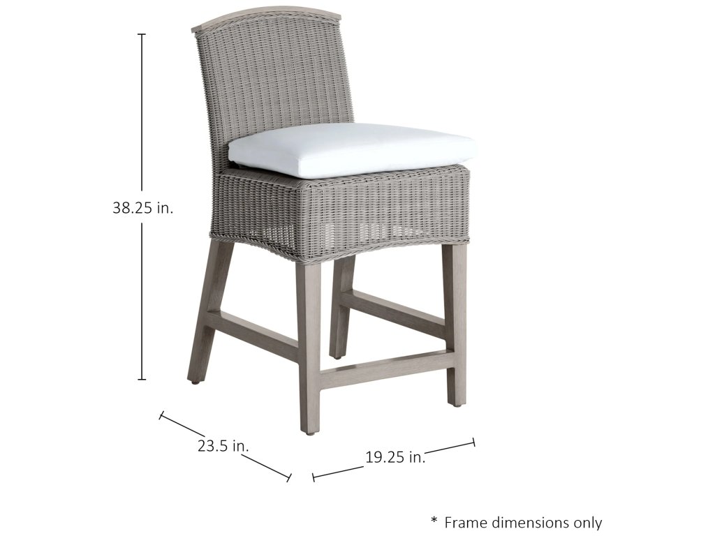 Astoria N-Dura Resin Wicker Outdoor Counter Stool 38. 25 in. - image 1