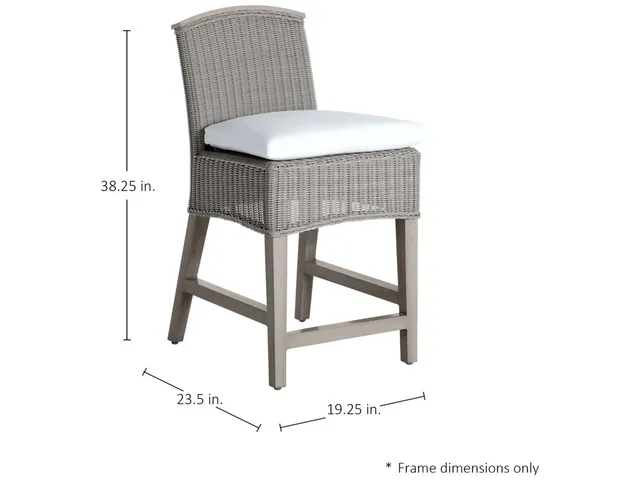 Astoria N-Dura Resin Wicker Outdoor Counter Stool 38. 25 in. - Alternative View