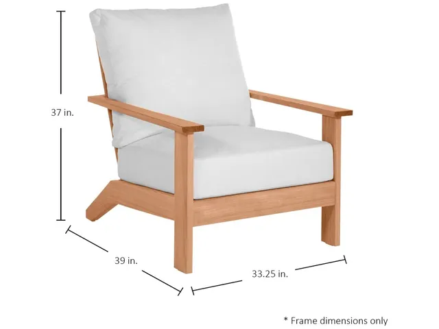Ashland Teak Outdoor Lounge Chair - Alternative View