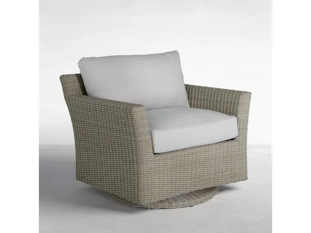 Club Woven N-Dura Resin Wicker Outdoor Swivel Glider Chair