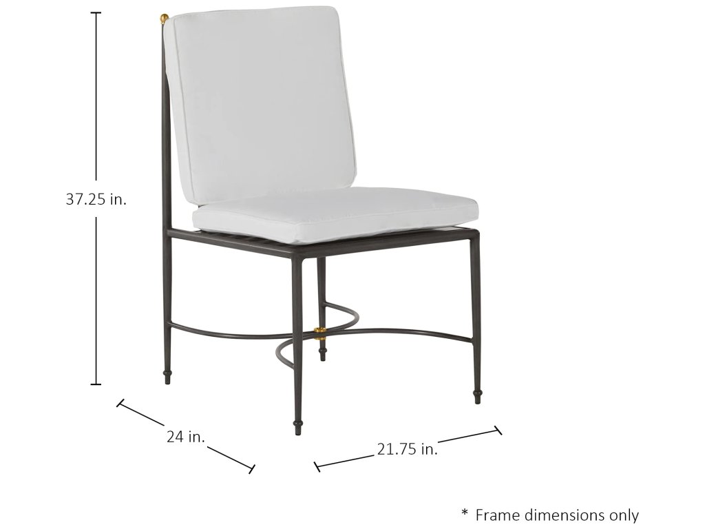 Roma Wrought Aluminum Outdoor Side Chair - image 1