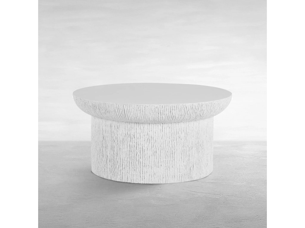 Brant Cast Stone Round Coffee Table - main image
