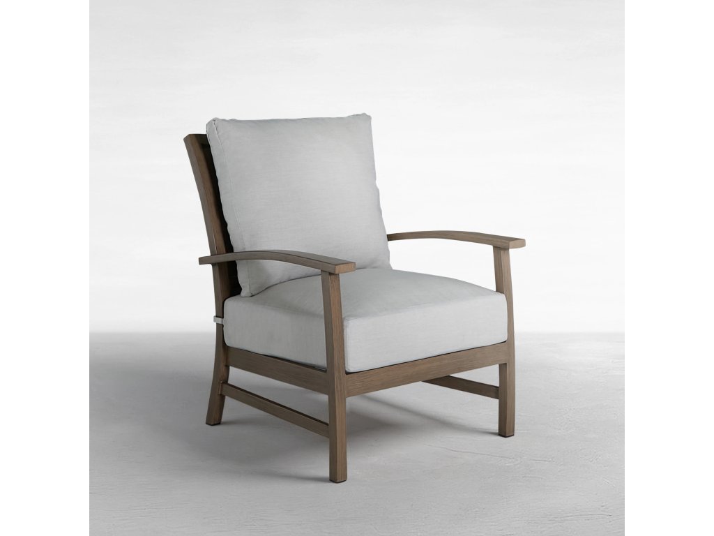 Charleston Wrought Aluminum Outdoor Lounge Chair - main image