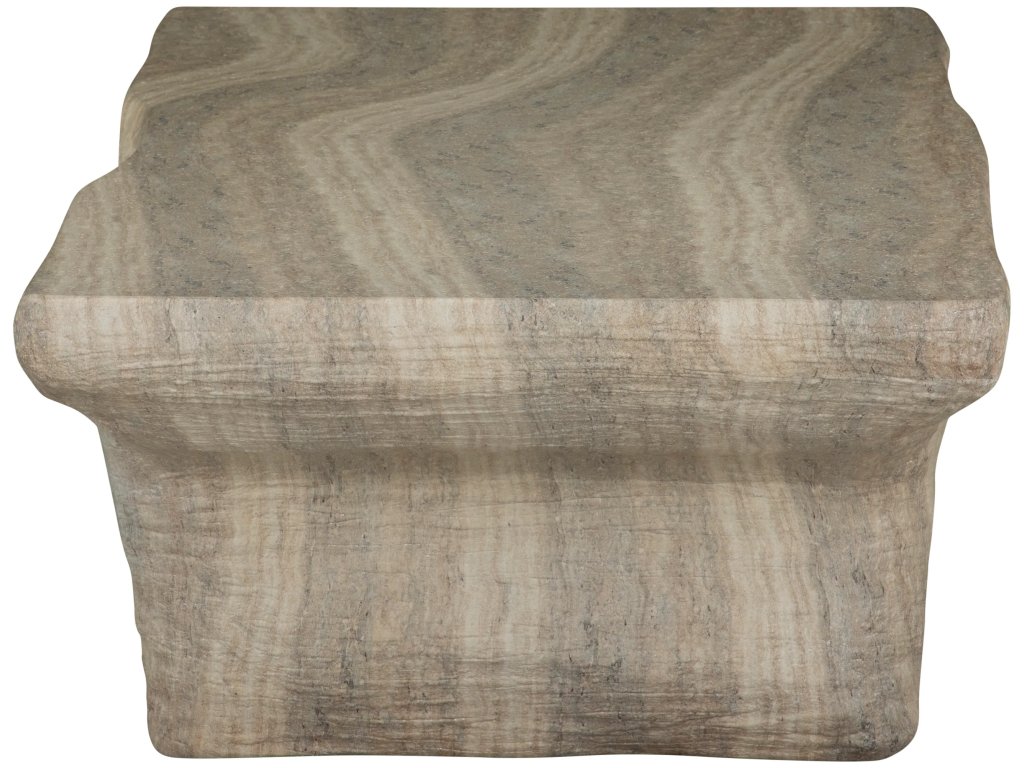 Ridge Cast Stone Outdoor Coffee Table - image 2