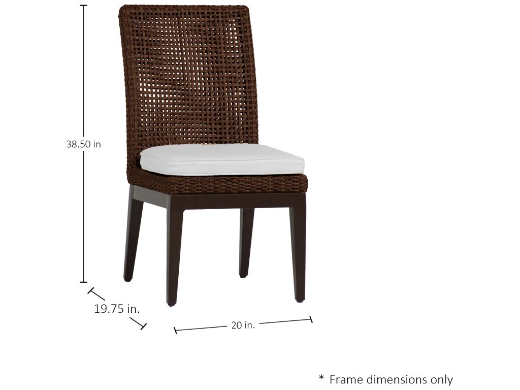 Peninsula N-Dura Resin Wicker Outdoor Side Chair - image 1