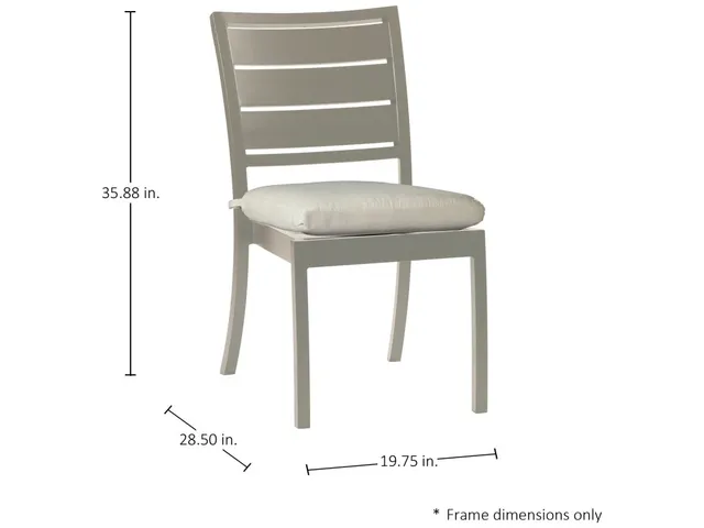 Charleston Wrought Aluminum Outdoor Side Chair - Alternative View