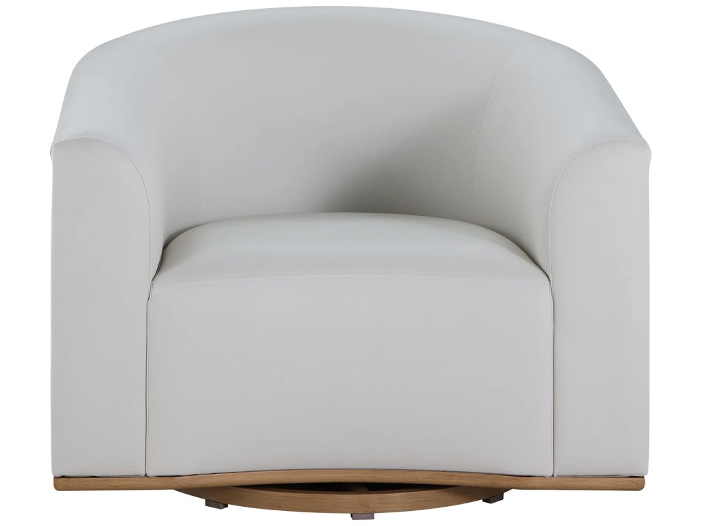 Tahoe Natural Weave Marine Grade Vinyl Swivel Lounge Chair - image 2