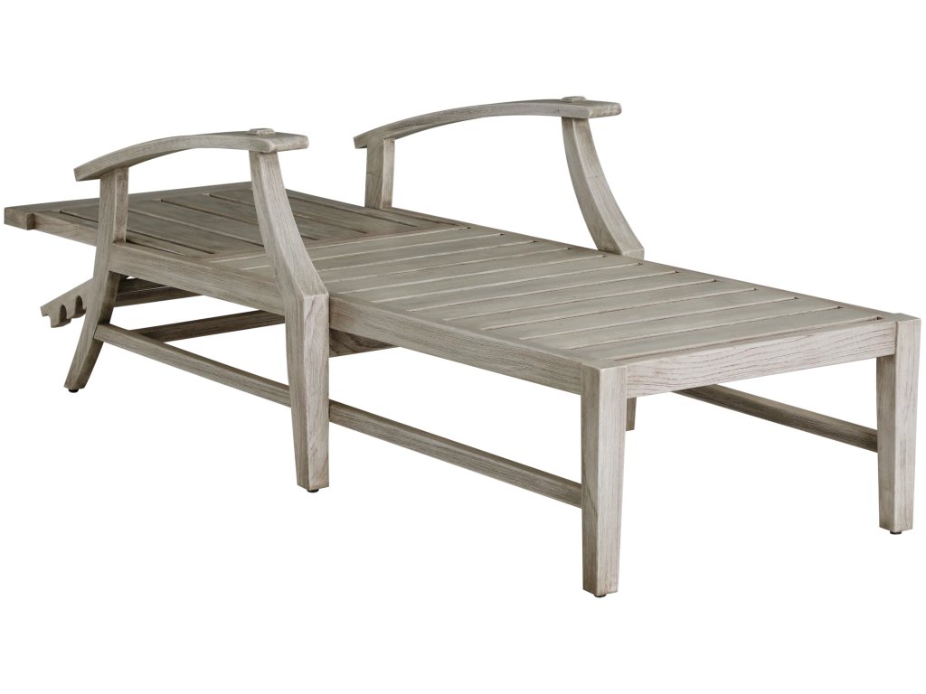 Croquet Teak Outdoor Chaise Lounge - image 6