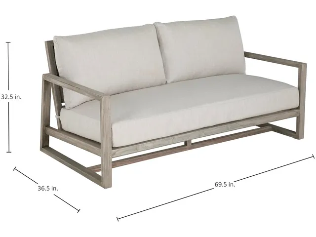Avondale Teak Outdoor Loveseat - Alternative View