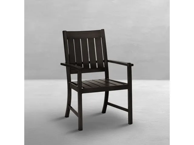 Croquet Wrought Aluminum Outdoor Arm Chair