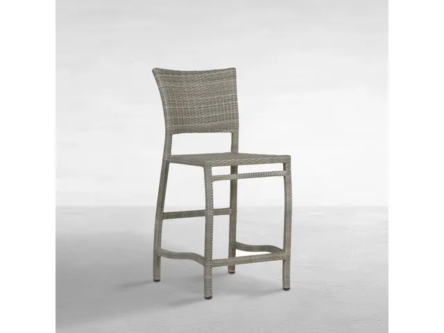 Skye Woven N-Dura Resin Wicker Outdoor Counter Stool 24 in.