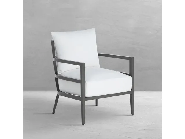 Santa Barbara Aluminum Outdoor High Back Lounge Chair