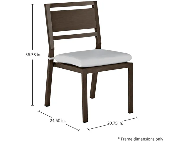 Avondale Wrought Aluminum Outdoor Side Chair - Alternative View