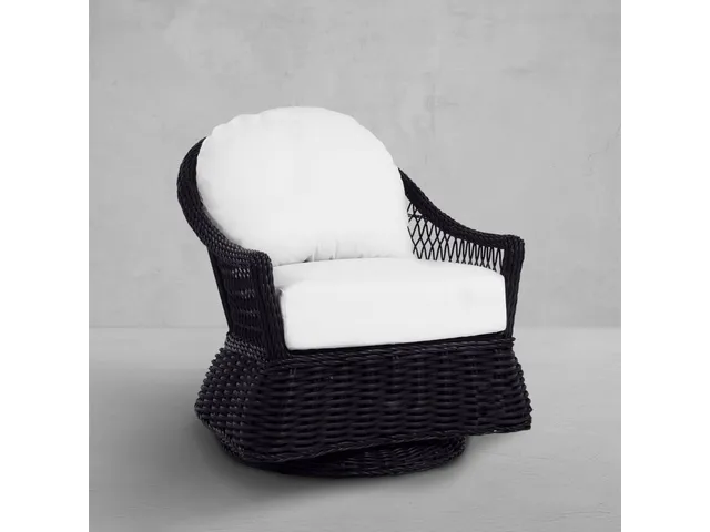 Soho Woven N-Dura Resin Wicker Outdoor Swivel Glider Lounge