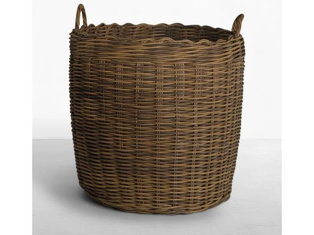 Montecito Extra Large Woven Wicker Outdoor Basket