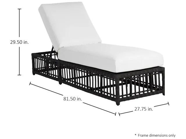 Newport N-Dura Resin Wicker Outdoor Reclining Chaise Lounge