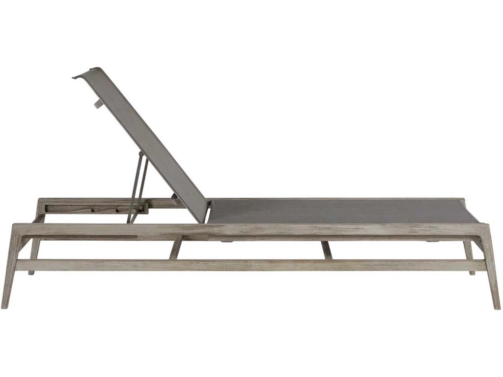 Coast Teak Sling Outdoor Chaise Lounge - image 3