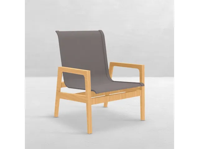 Seashore N-Dura Wood Outdoor Lounge Chair