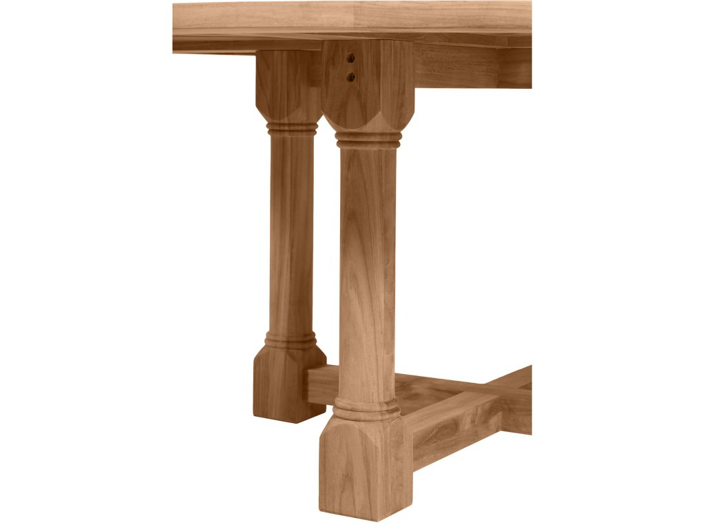 Lakeshore Teak Round Outdoor Pedestal Table 72 in. W x 30.75 in. H - image 4