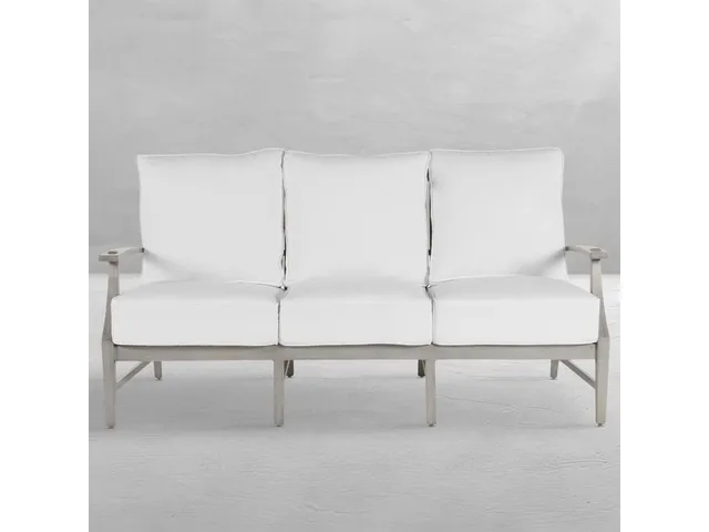 Croquet Cast Aluminum Outdoor Sofa