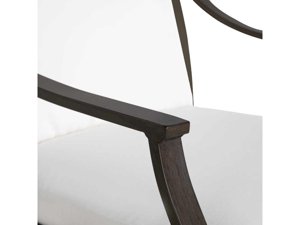 Monaco Wrought Aluminum Outdoor Swivel Rocking Arm Chair - image 3