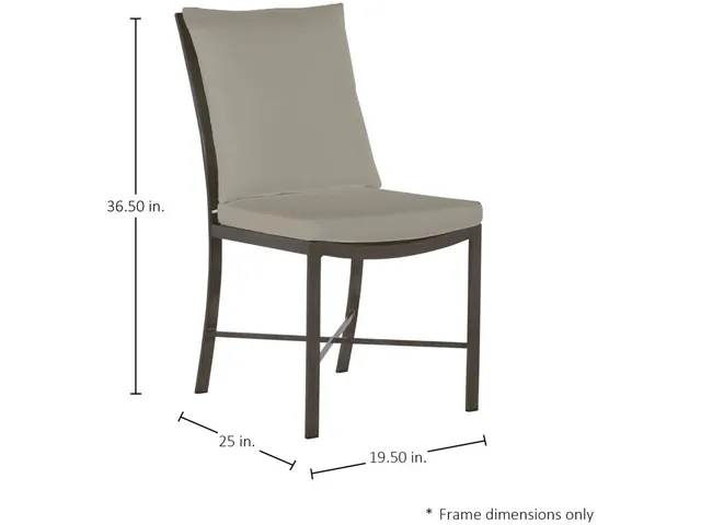 QS Monaco Side Chair, Slate Gray with Linen Dove Cushions