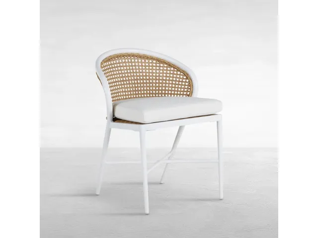 Havana Cane N-Dura Resin Wicker Outdoor Side Chair