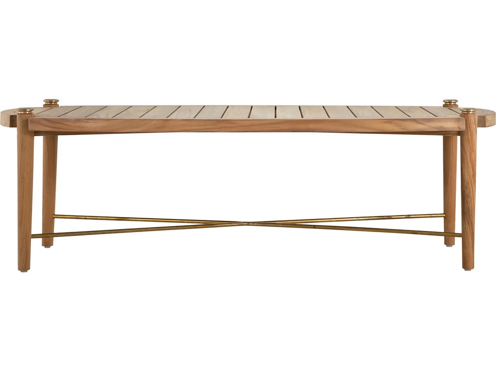 Pacifica Teak Rectangle Outdoor Coffee Table 60 in. W x 18.75 in. H - image 2