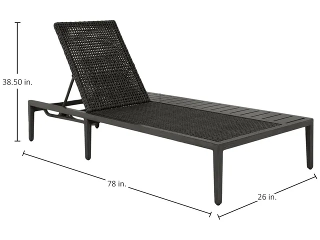 Harbor N-Dura Resin Wicker Outdoor Right Arm Chaise Lounge - Alternative View
