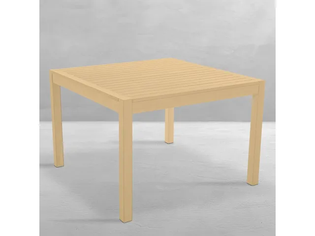 Portside Resin Square Outdoor Slatted Table Top 42 in. W x 29.5 in. H
