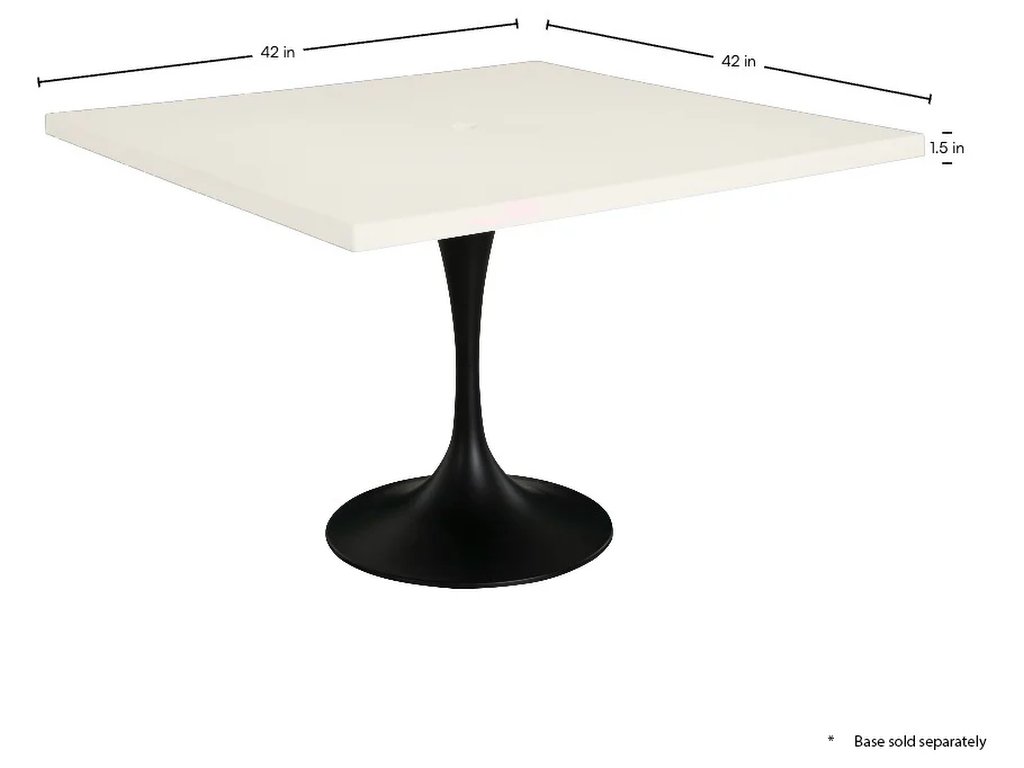 Plateau Stone Square Outdoor Table Top 42 in. W x 1.5 in. H - image 2