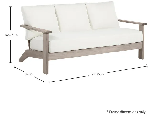 Ashland Teak Outdoor Sofa - Alternative View