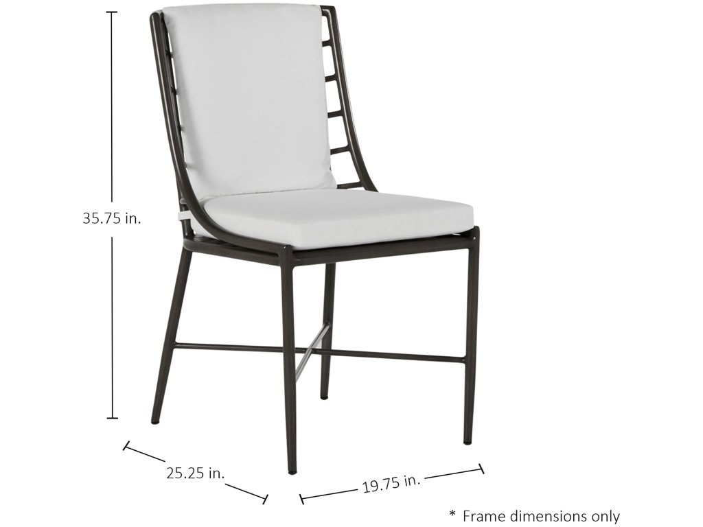Carmel Wrought Aluminum Outdoor Seating Side Chair - image 1