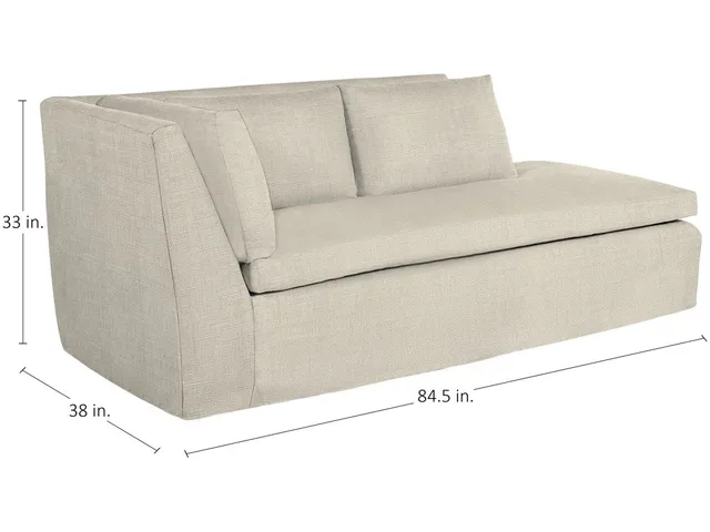 Nora Outdoor Left Arm Facing Chaise Sectional - Alternative View