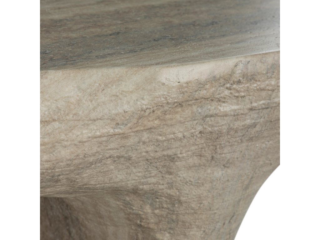 Ridge Cast Stone Outdoor Coffee Table - image 5