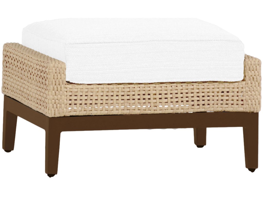 Peninsula Wicker Outdoor Woven Ottoman - image 2