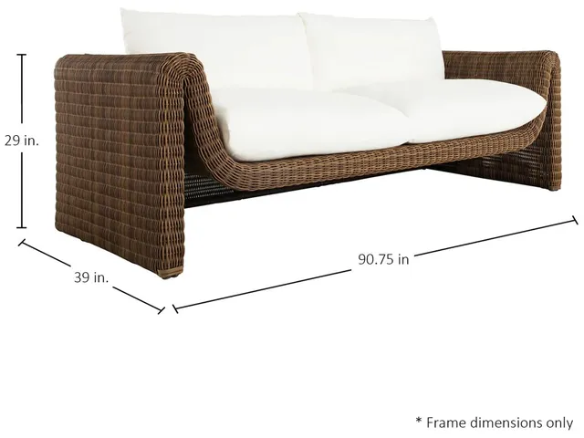 Como Resin Wicker Outdoor Sofa - Alternative View